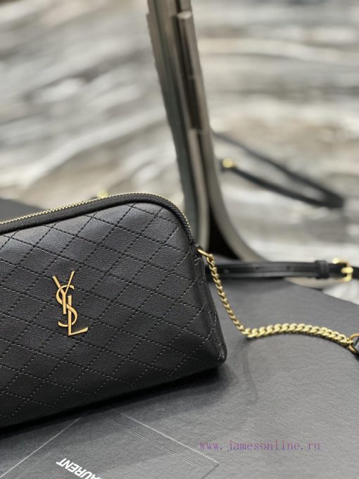 Yves Saint Laurent Bags GABy_Sheepskin Chain BagY's shell bag is so beautiful. The soft and comfortable lambskin is 452tgiru - Image 4