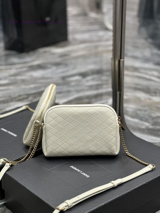 Yves Saint Laurent Bags GABy_Sheepskin Chain BagY's shell bag is so beautiful. The soft and comfortable lambskin is wyf1a3gi - Image 9
