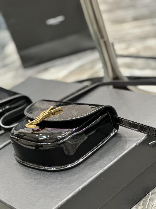 Yves Saint Laurent Bags NEW black gold buckle patent leather_Y Home launches a new saddle shaped bag 𝑲𝒂𝒊𝒂, with a ro mr5jznxq - Image 6