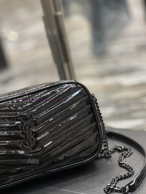 Yves Saint Laurent Bags Black patent leather and black buckle_Top class imported cowhide camera bag, ZP open mold pr ad3hlynh - Image 4