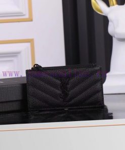 Yves Saint Laurent Bags New Saint Laurent Card Bag Authentic Development [Rose] [Rose] Imported Small Particle Leath 6150k211