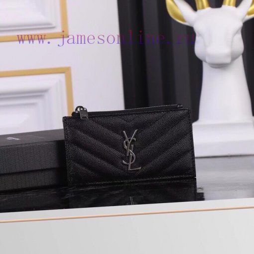 Yves Saint Laurent Bags New Saint Laurent Card Bag Authentic Development [Rose] [Rose] Imported Small Particle Leath 9t5ezkzb - Image 2
