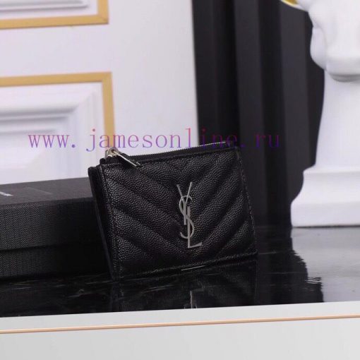 Yves Saint Laurent Bags New Saint Laurent Card Bag Authentic Development [Rose] [Rose] Imported Small Particle Leath 9t5ezkzb - Image 4