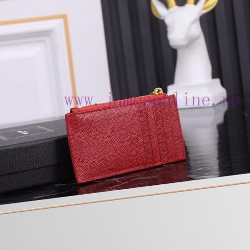 Yves Saint Laurent Bags New Saint Laurent Card Bag Authentic Development [Rose] [Rose] Imported Small Particle Leath 8oy0byg8 - Image 3