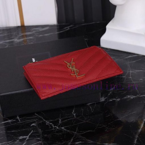 Yves Saint Laurent Bags New Saint Laurent Card Bag Authentic Development [Rose] [Rose] Imported Small Particle Leath 8oy0byg8 - Image 5