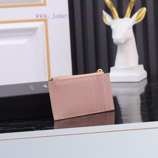 Yves Saint Laurent Bags New Saint Laurent Card Bag Authentic Development [Rose] [Rose] Imported Small Particle Leath n3jgeptu - Image 3