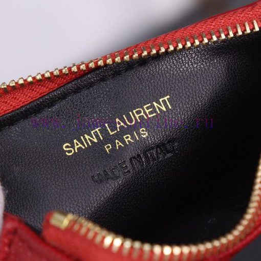 Yves Saint Laurent Bags New Saint Laurent Card Bag Authentic Development [Rose] [Rose] Imported Small Particle Leath 8oy0byg8 - Image 10