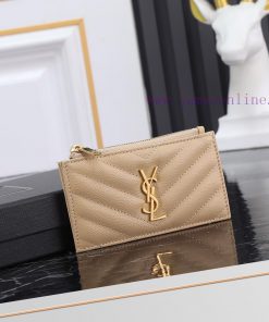 Yves Saint Laurent Bags New Saint Laurent Card Bag Authentic Development [Rose] [Rose] Imported Small Particle Leath tsm7sg98