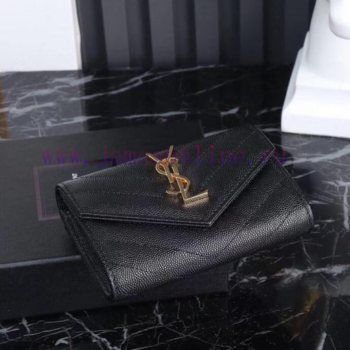 Yves Saint Laurent Bags SLoro Piana two fold short clip wallet card bag, original development, imported calf leather sbrltfrr - Image 5
