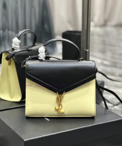 Yves Saint Laurent Bags NEW Black Rice Collar Gold BuckleCASSANDRA_Imported Italian cowhide, soft and natural smooth lzucl3ow