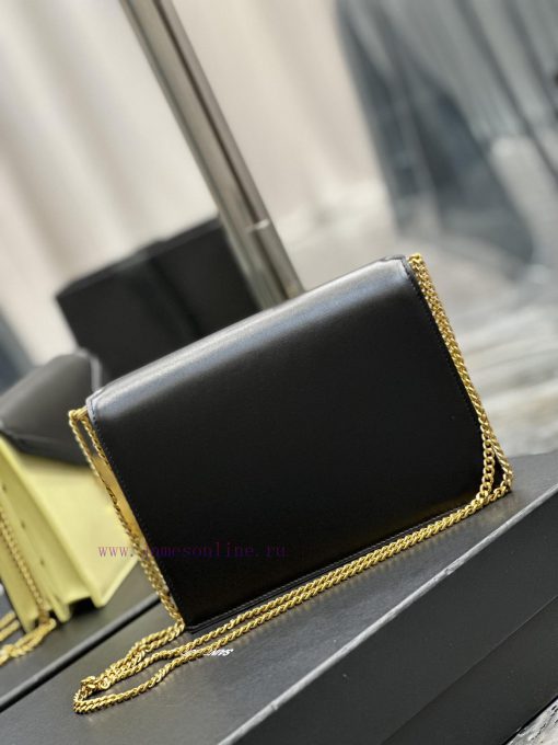 Yves Saint Laurent Bags NEW Black Rice Collar Gold Buckle_CASSANDRA_The latest synchronized CASSANDRA bag is made of l8faa2wz - Image 7