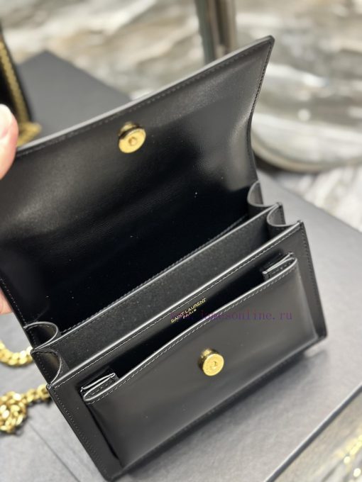 Yves Saint Laurent Bags Sunset_19cmBlack gold buckleThe unbeatable classic toothpick patterned sunset bag has been p 1hphbybs - Image 10