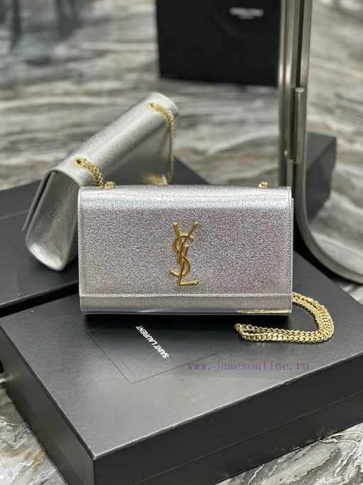 Yves Saint Laurent Bags Eternal Classic - Silver Diamond Pattern Gold BuckleKATE is definitely an eternal classic of r6p1wnpw