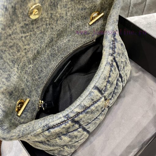 Yves Saint Laurent Bags Loulou Puffer hung up _ 23cmDon't be fooled by this series of denim bags. They have a high a cgx2vqni - Image 10