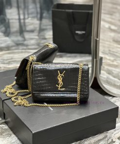Yves Saint Laurent Bags 𝐊𝐚𝐭𝐞 _Sized double-sided bagDual use suede and crocodile patternBuying one bag is equivalent p2gpuj68