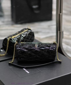Yves Saint Laurent Bags Black patent leather with gold buckle🧚 Little fairies must buy this cylindrical bagAlthough 2chuh10h