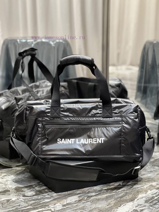 Yves Saint Laurent Bags Nylon travel tote bagDurable and polished nylon fabric with woven straps, handles, and padde o5fr9wje