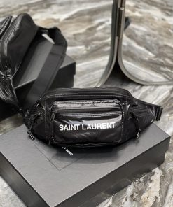 Yves Saint Laurent Bags Nylon waist bagWear resistant and durable polished nylon fabric, lightweight and fashionable ipiclghj