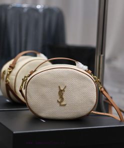 Yves Saint Laurent Bags Round camera woven bag to la~Full of artistic atmosphere, the Lafite grass weaving is very s ec2h867l