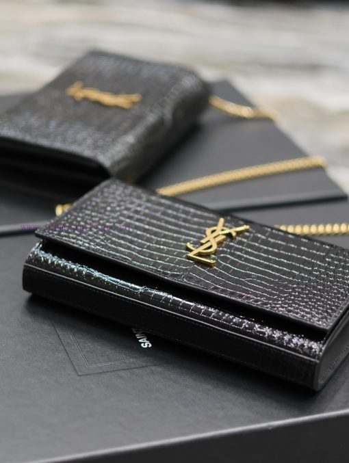 Yves Saint Laurent Bags CASSANDRE Chain PackA super practical small bag made of Italian imported original crocodile l509j2s4 - Image 7