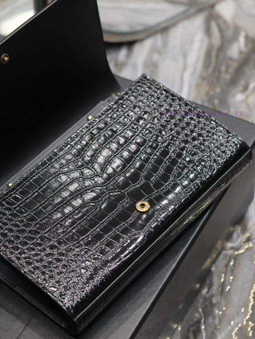 Yves Saint Laurent Bags CASSANDRE Chain PackA super practical small bag made of Italian imported original crocodile l509j2s4 - Image 8