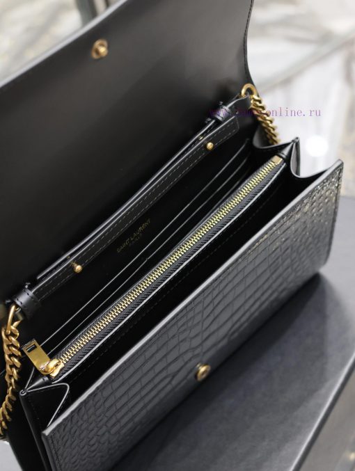 Yves Saint Laurent Bags CASSANDRE Chain PackA super practical small bag made of Italian imported original crocodile l509j2s4 - Image 9