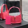 Yves Saint Laurent Bags Rose Red Small_LE 5 A ̀ 7 armpit woven bag for la~Full of artistic atmosphere, the Lafite gr 9t2tn79q