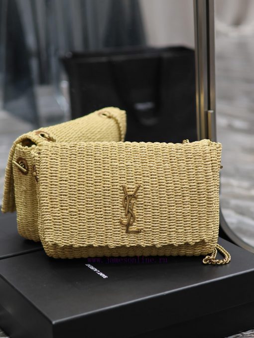 Yves Saint Laurent Bags Apricot colorKate_ Lafite Grass Vine Weaving Craft Chain BagFull of artistic atmosphere~Lafi ibduwwff - Image 2