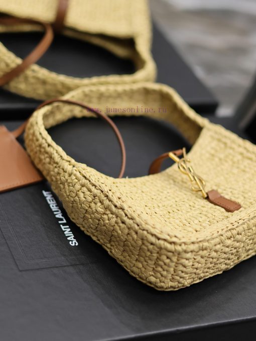 Yves Saint Laurent Bags Apricot Small_LE 5 A ̀ 7 armpit woven bag for la~Full of artistic atmosphere, the Lafite gra ir1t0hq6 - Image 7