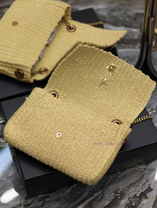 Yves Saint Laurent Bags Apricot colorKate_ Lafite Grass Vine Weaving Craft Chain BagFull of artistic atmosphere~Lafi ibduwwff - Image 9