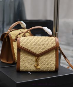 Yves Saint Laurent Bags CASSANDRA_ briefcaseWeaving and matching with the top layer of cowhide briefcase, the splici 3z4n2qeb