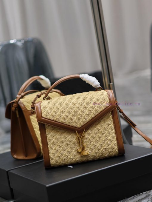 Yves Saint Laurent Bags CASSANDRA_ briefcaseWeaving and matching with the top layer of cowhide briefcase, the splici 3z4n2qeb - Image 3