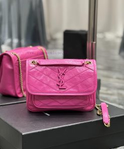 Yves Saint Laurent Bags Barbie Pink Top Nikki baby_ NewThe latest color matching Nikki, different from the previous 90jova7j
