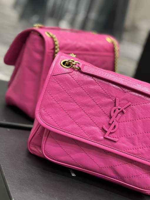 Yves Saint Laurent Bags Barbie Pink Pop Nikki NewBreakthrough in using used oil wax cowhide, the waxing effect is a o6bbpxnl - Image 5