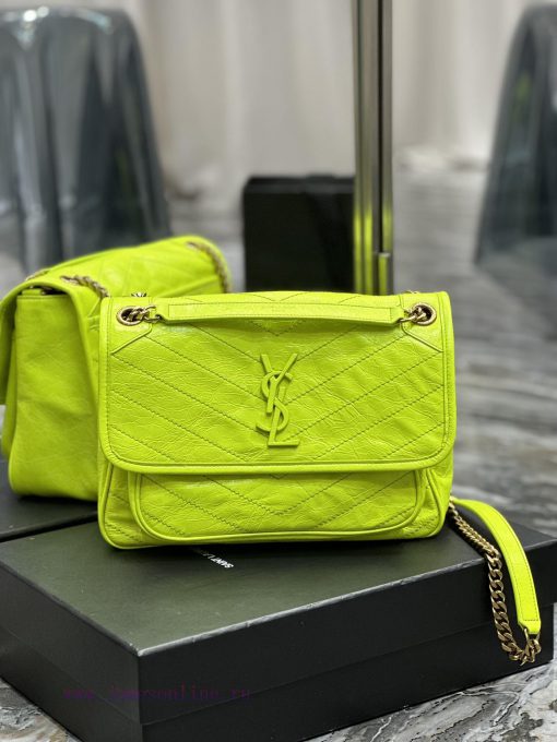Yves Saint Laurent Bags Fluorescent Green Explosive Nikki NewBreakthrough in using used oil wax cowhide, the waxing j7o7habj - Image 2