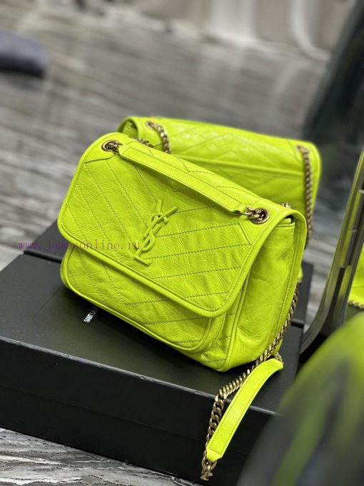 Yves Saint Laurent Bags Fluorescent Green Explosive Nikki NewBreakthrough in using used oil wax cowhide, the waxing j7o7habj - Image 4