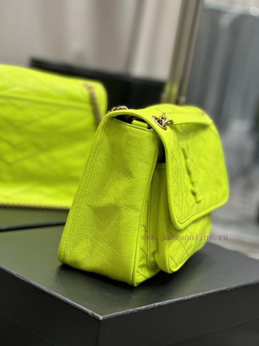 Yves Saint Laurent Bags Fluorescent Green Explosive Nikki NewBreakthrough in using used oil wax cowhide, the waxing j7o7habj - Image 6