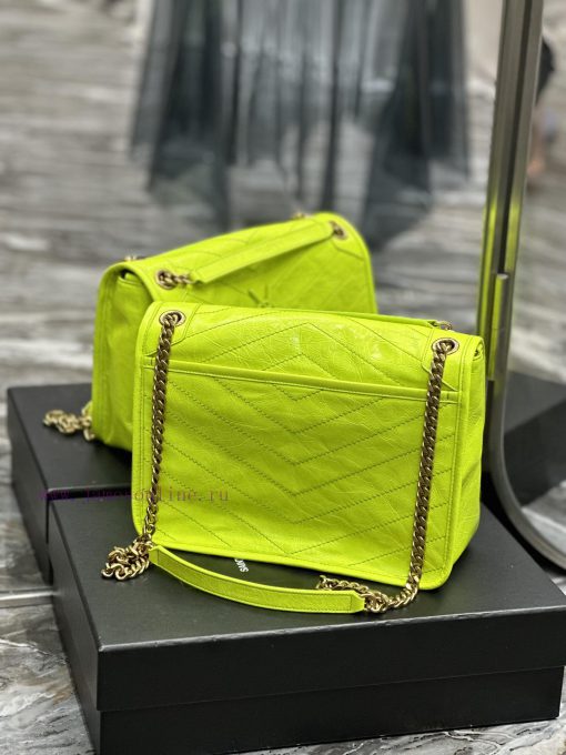 Yves Saint Laurent Bags Fluorescent Green Explosive Nikki NewBreakthrough in using used oil wax cowhide, the waxing j7o7habj - Image 7
