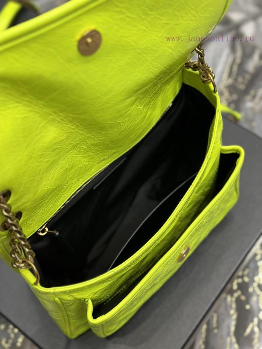 Yves Saint Laurent Bags Fluorescent Green Explosive Nikki NewBreakthrough in using used oil wax cowhide, the waxing j7o7habj - Image 10
