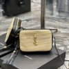 Yves Saint Laurent Bags 𝑳𝒐𝒖 Camera Bag - Black with Woven Gold BuckleTop level imported Italian cowhide camera bag. j9n6455a