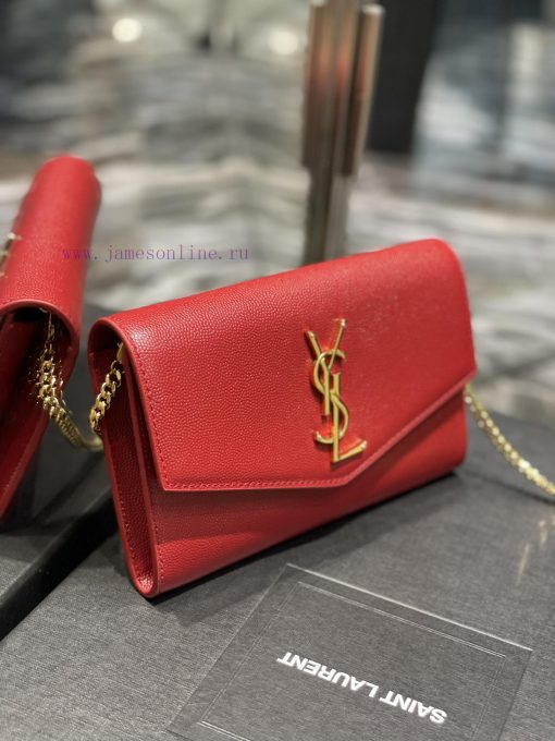 Yves Saint Laurent Bags 𝑈𝑝𝑡𝑜𝑤𝑛 _ Mini envelope packageThe most classic iconic metal logo, paired with a detachable c jbzbh1f6 - Image 5