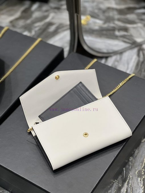 Yves Saint Laurent Bags 𝑈𝑝𝑡𝑜𝑤𝑛 _ Mini envelope packageThe most classic iconic metal logo, paired with a detachable c 5rbio73i - Image 7
