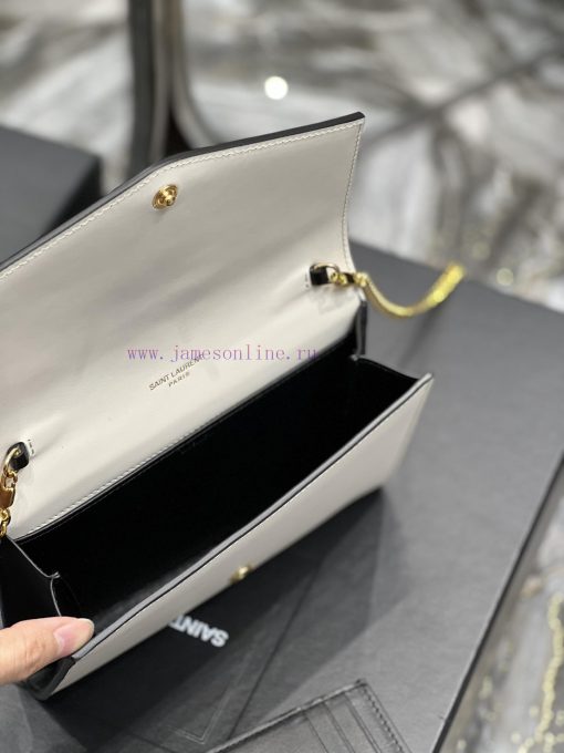 Yves Saint Laurent Bags 𝑈𝑝𝑡𝑜𝑤𝑛 _ Mini envelope packageThe most classic iconic metal logo, paired with a detachable c 5rbio73i - Image 9