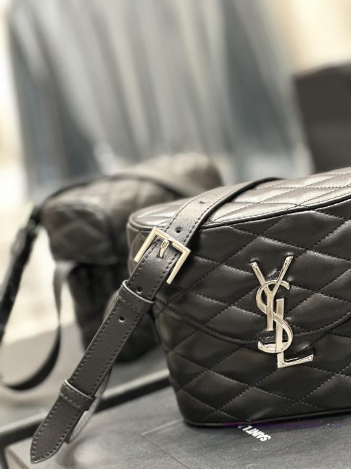 Yves Saint Laurent Bags JUNE Quilted Sheepskin Box Bag with Black Silver BuckleAdopting a front flip cover and a sha 1revpkgp - Image 5