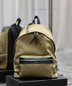 Yves Saint Laurent Bags Khaki silk fabric paired with cowhideThe backpack has arrivedLimited edition carefully craft bf5rgkpv
