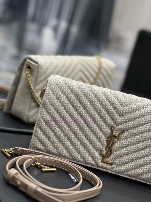 Yves Saint Laurent Bags NEW Apricot colored cotton and linen paired with cowhide_◽ 𝑲𝒂𝒕𝒆 ⁹⁹  ◽When it comes to the ho nr4w3hi9 - Image 5