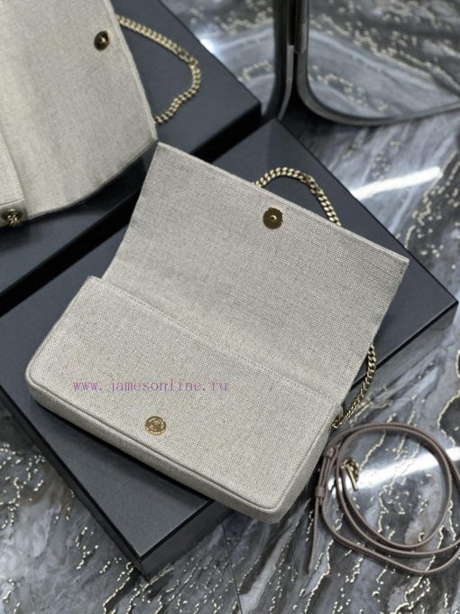 Yves Saint Laurent Bags NEW Apricot colored cotton and linen paired with cowhide_◽ 𝑲𝒂𝒕𝒆 ⁹⁹  ◽When it comes to the ho nr4w3hi9 - Image 9
