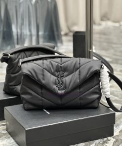 Yves Saint Laurent Bags Loulou Puffer_ Nylon StyleSalt college style single shoulder crossbody bag that can be carri l3y6pyma