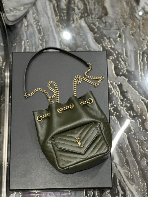 Yves Saint Laurent Bags JOE_The latest V-shaped quilted mini bucket bag has arrived. It is a cute and all inclusive 1lwm2u6p - Image 9