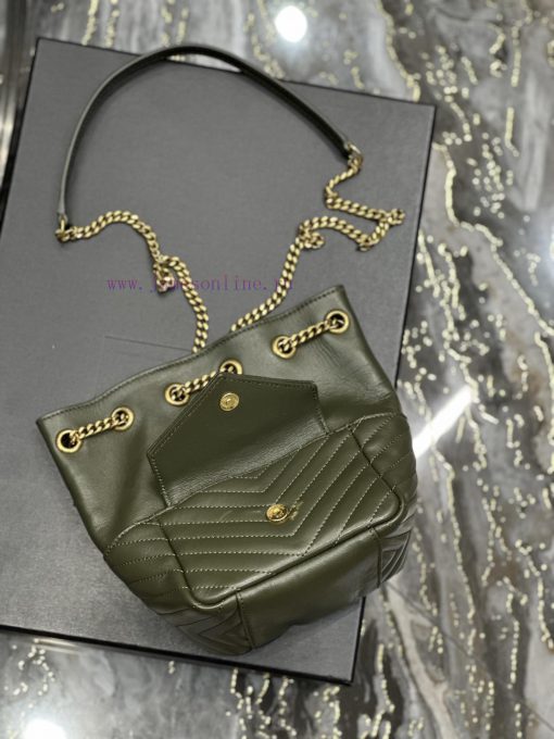 Yves Saint Laurent Bags JOE_The latest V-shaped quilted mini bucket bag has arrived. It is a cute and all inclusive 1lwm2u6p - Image 10